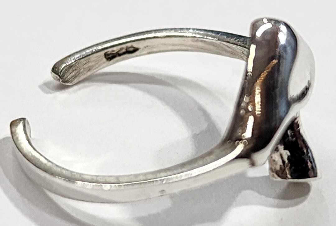 Mushroom Toe Ring Adjustable 925 Sterling Silver