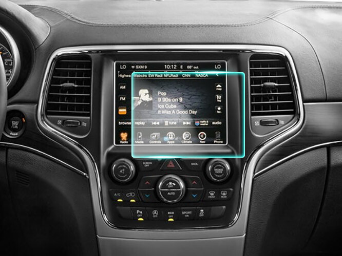 Crystal Clear Screen Protector for 2016 Jeep Grand Cherokee 8.4 in Navigation
