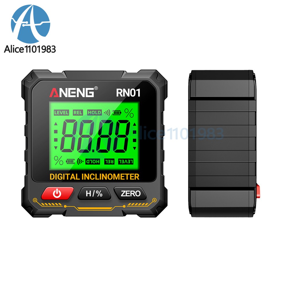 ANENG Magnetic Digital Level Box LCD Angle Finder Protractor Inclinometer Gauge