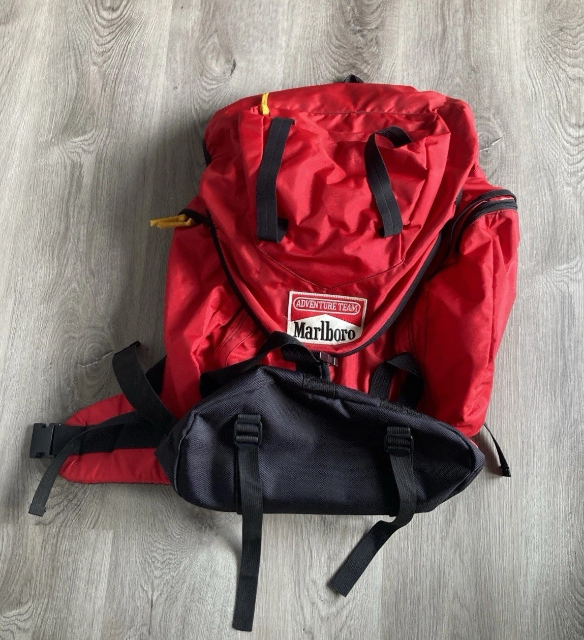 Marlboro Adventure Team 90s Vintage Backpack Large Camping Hiking Backpack  NICE