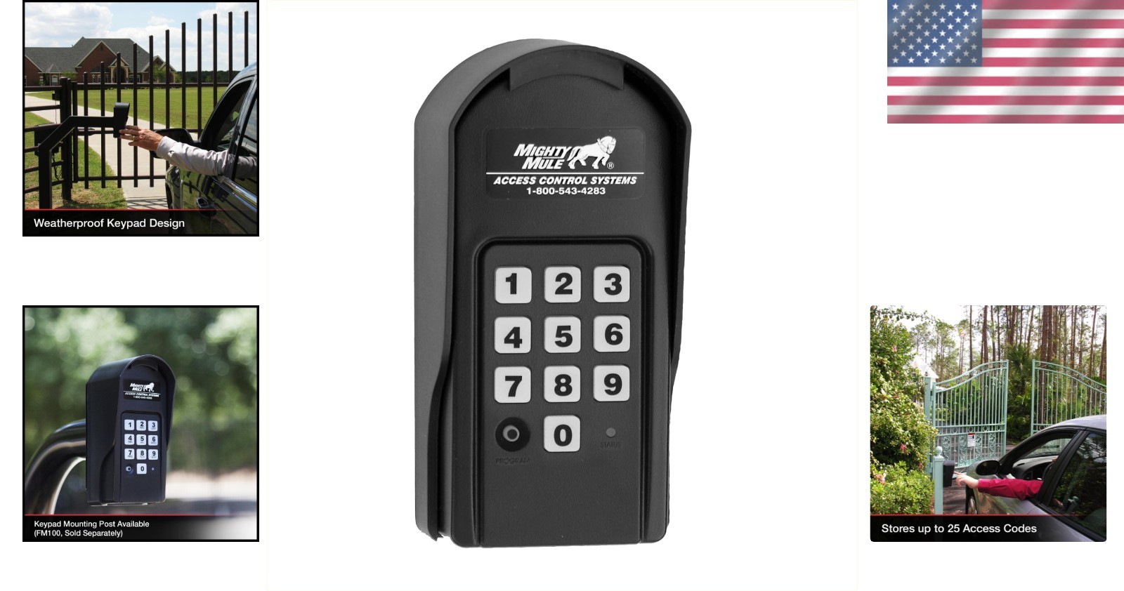 Digital Keypad for Gate Openers, Easy Install