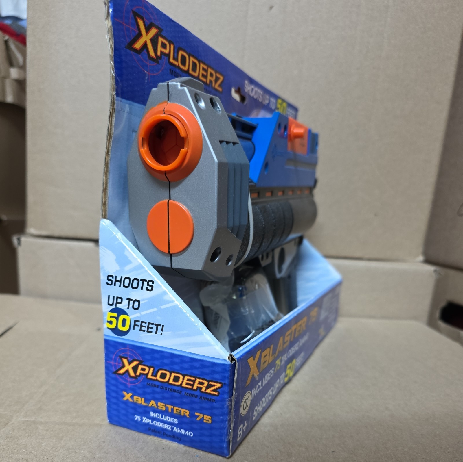 Xploderz Xblaster 75 NIB Shoots Up To 50 Feet.
