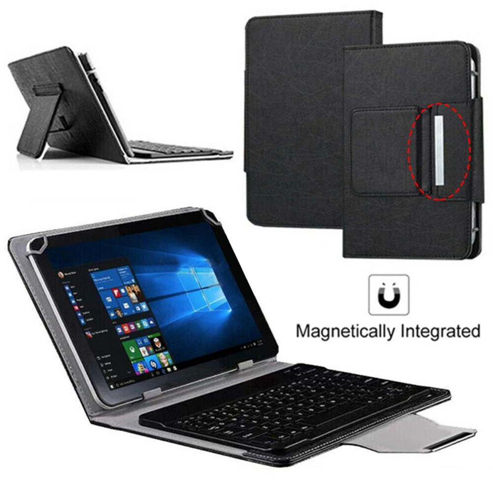 Black For iPad 9th/8th/7th Gen 10.2 10th 10.9 Air Keyboard PU Leather Case Cover