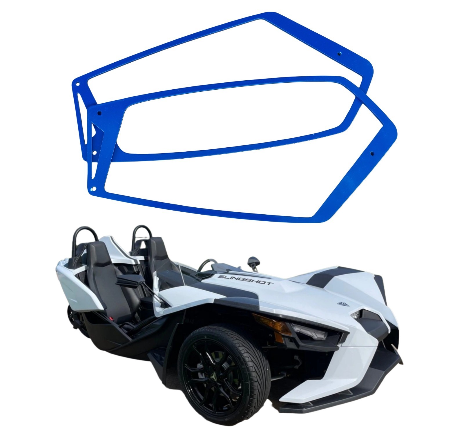 Pair For Polaris Slingshot S/R/SL/SLR/GT Side Mirror Bezel Trim Kit 2015-2026