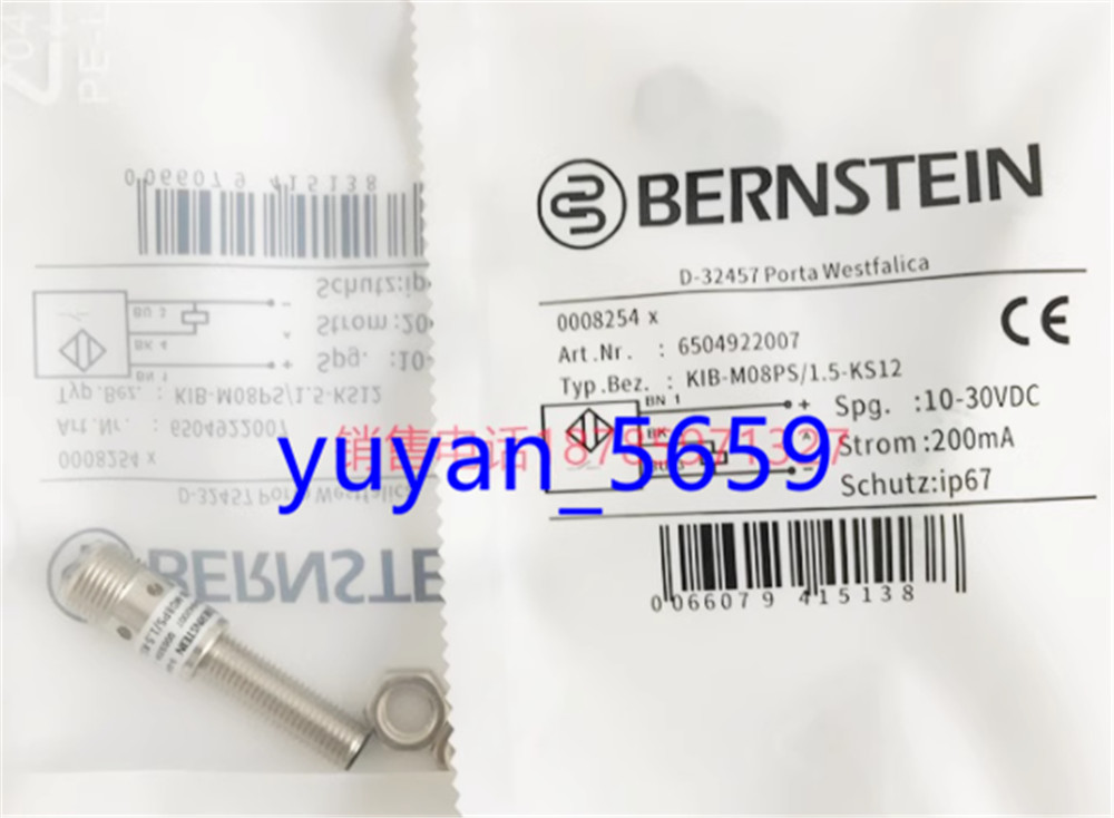 1Pcs FIT FOR KIB-M08PS/1.5-KS12 Inductive sensor