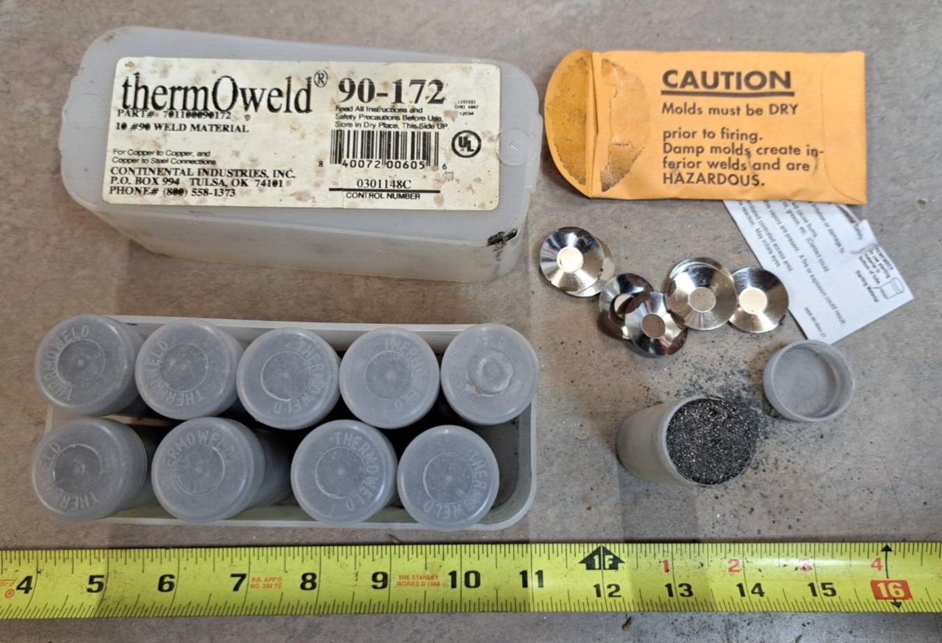Container of 10  #90 thermOweld Weld Material 90-172