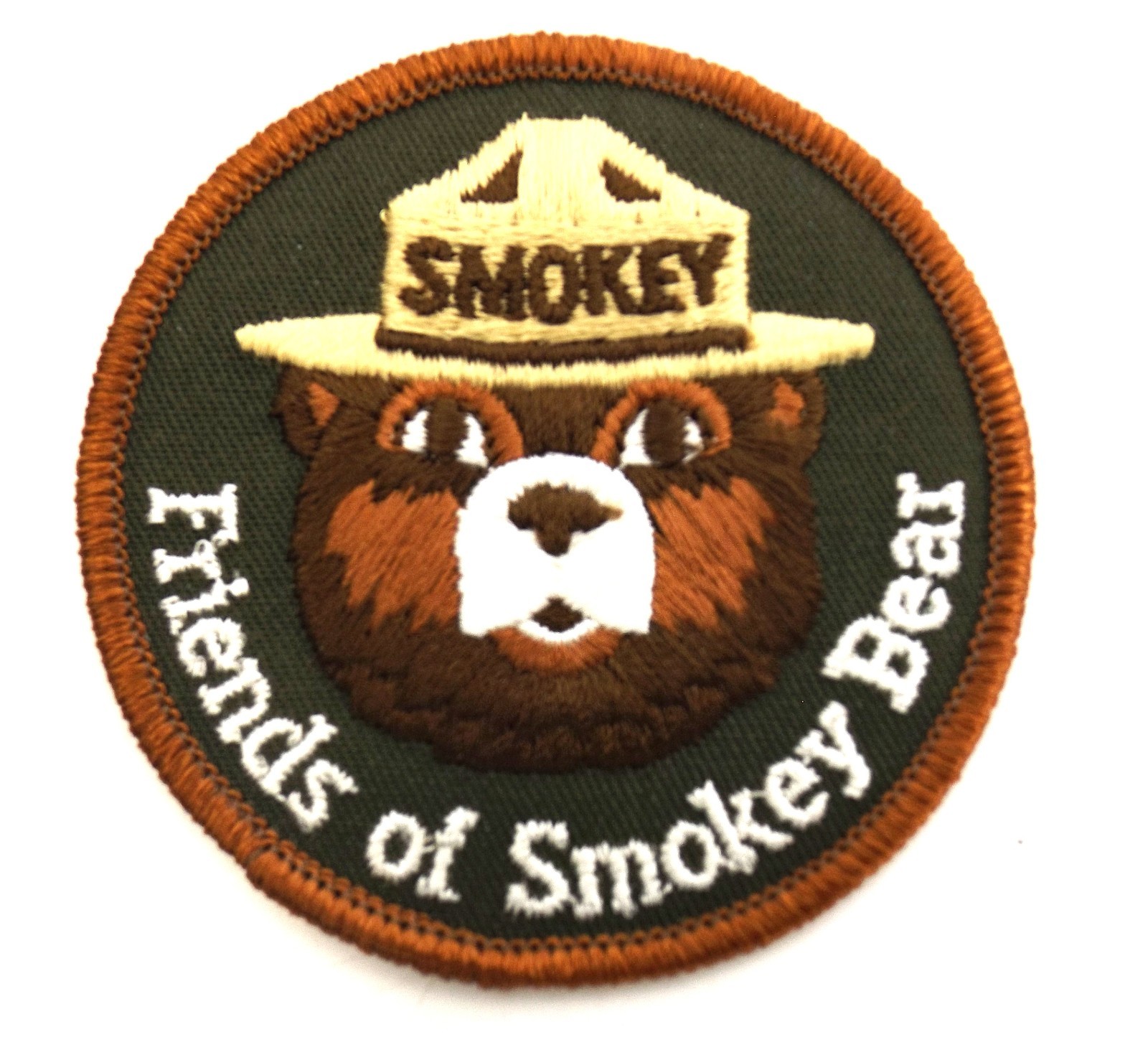 Official Friends of SMOKEY BEAR Embroidered US Forest Service Iron on patch