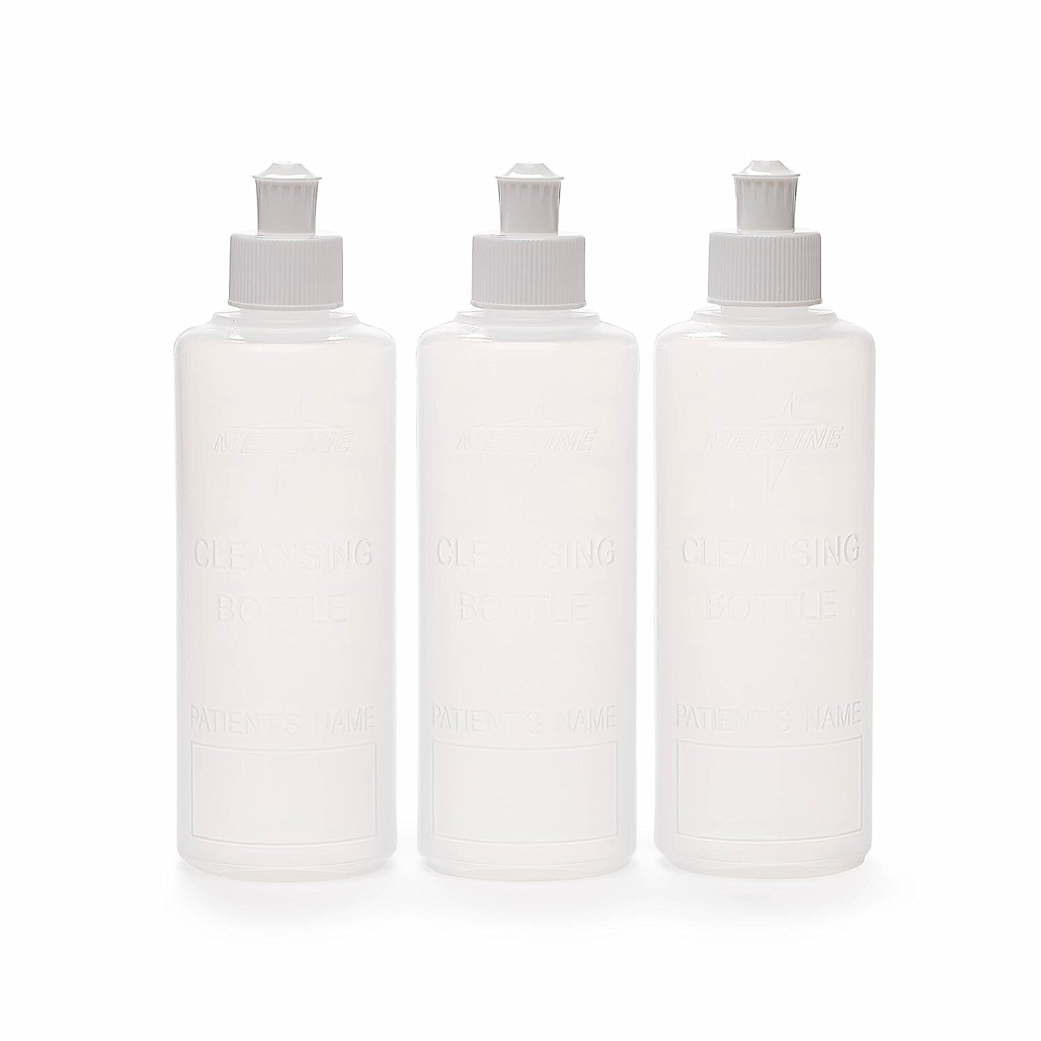 Lot of 3 Graduated Plastic Bottles Bidet Postpartum Peri Bottles 8oz / 240cc NEW