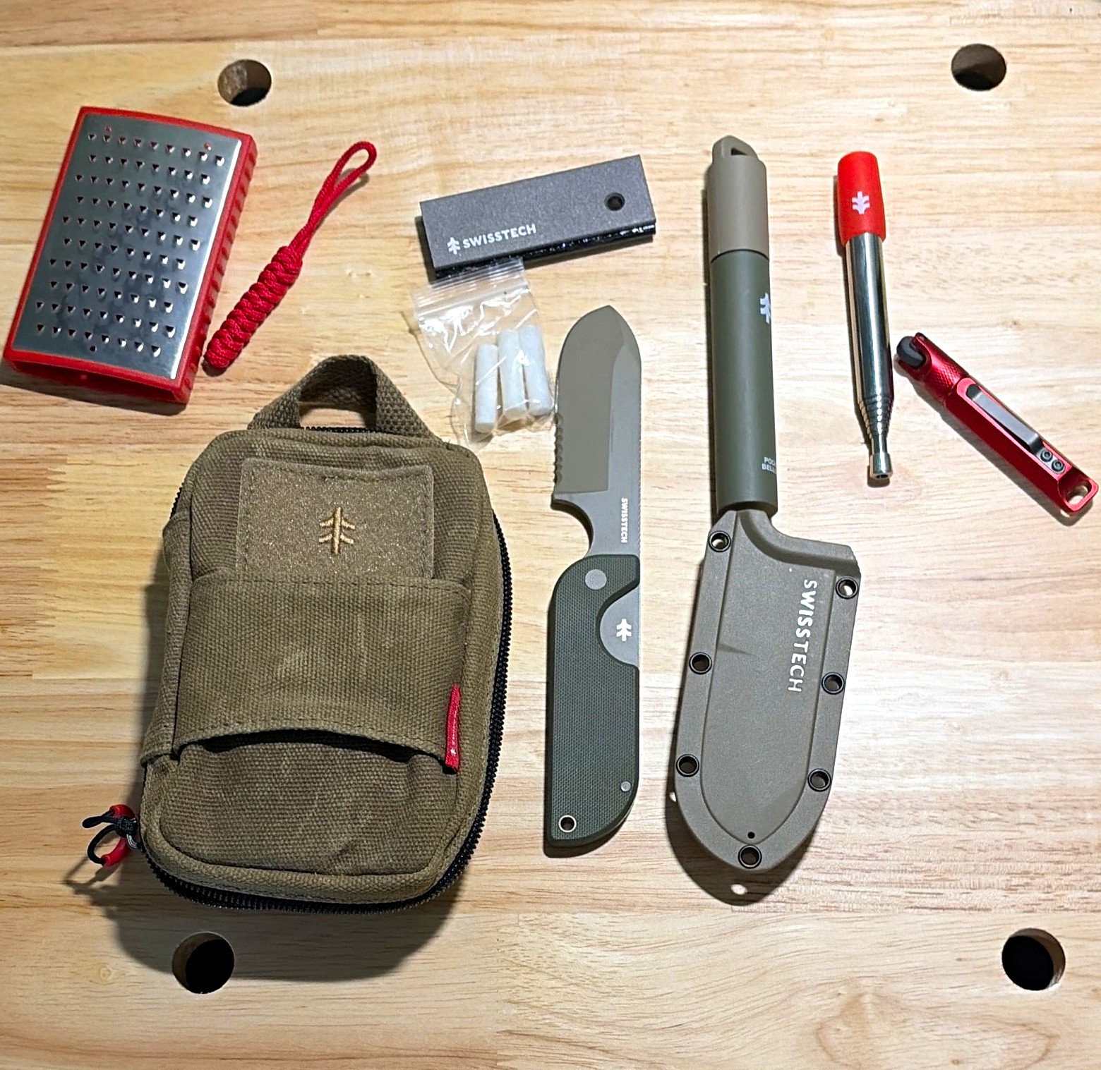 Swiss+Tech Hunting Knife 3.25in AUS8 Steel blade