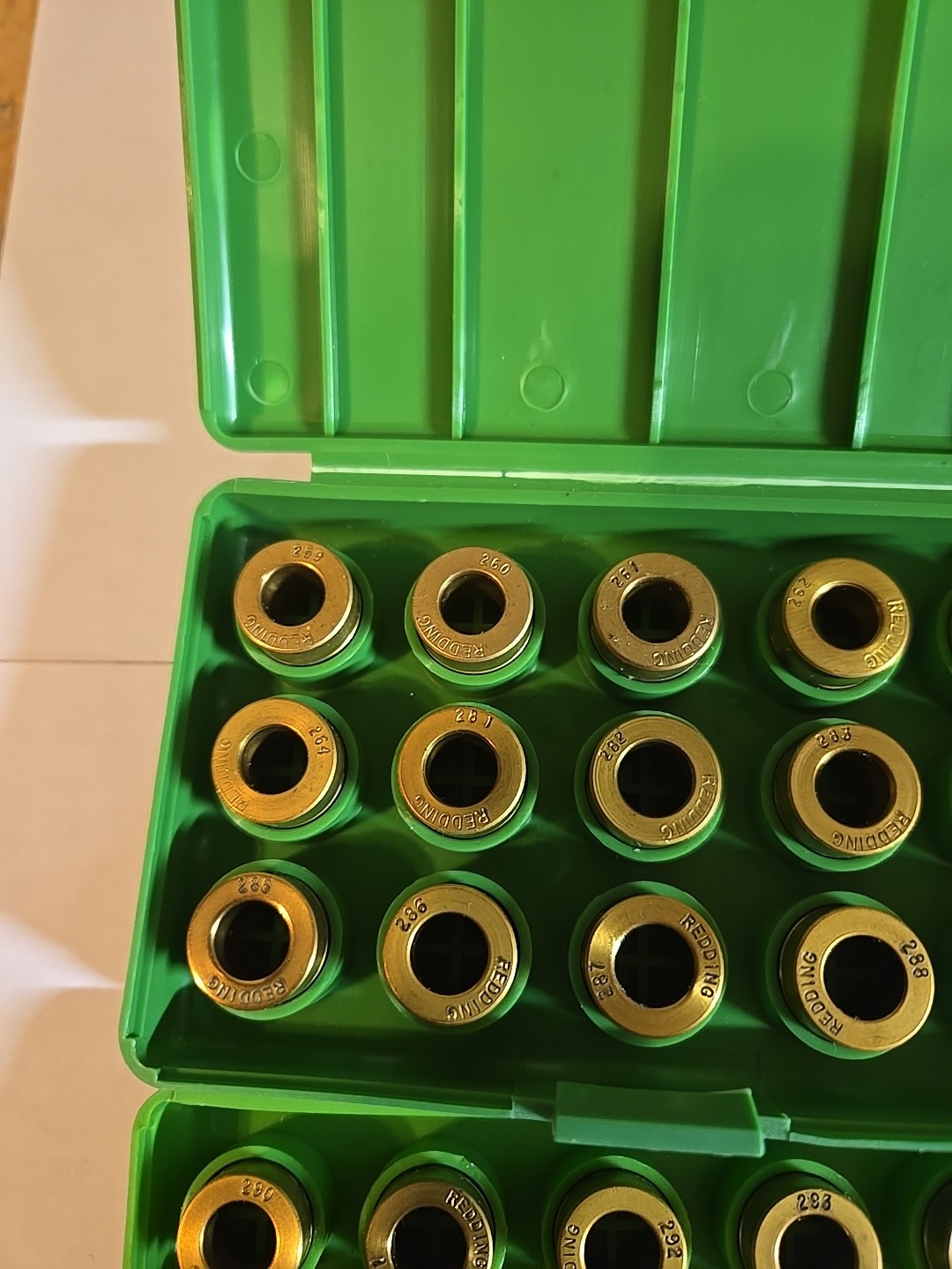 REDDING TITANIUM NITRIDE NECK SIZE BUSHING VARIOUS SIZES (SOLD INDIVIDUALLY)