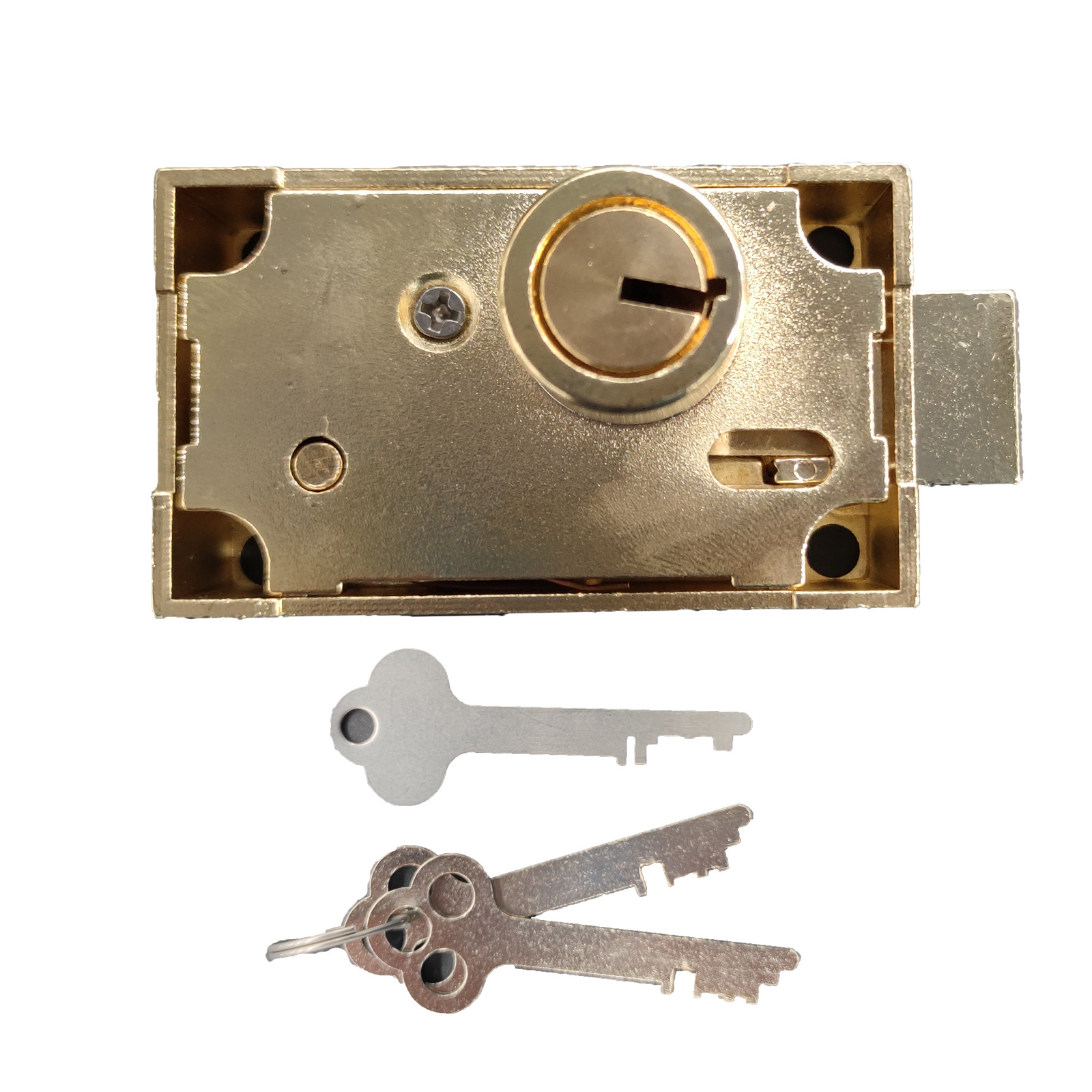 Single Nose Herring Hall Marvin Safe Deposit Box Lock Replacement 3 Keys Lock