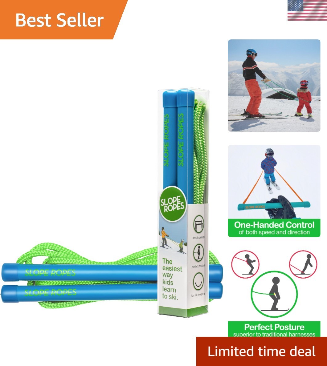 Kids Ski Trainer to Teach Kids to Downhill Ski Safely with Proper Posture, Si...