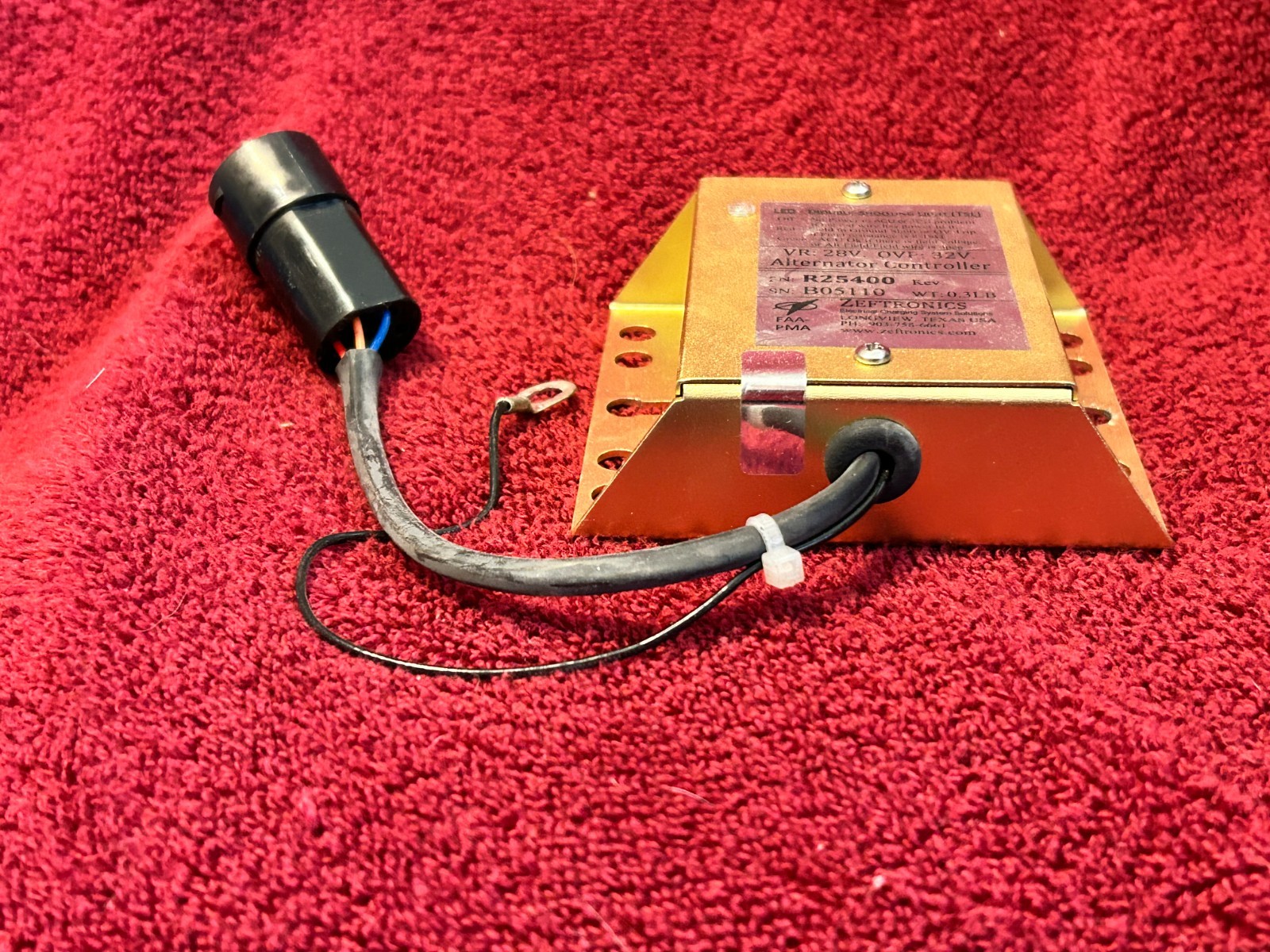 ZEFTRONICS ALTERNATOR CONTROLLER P/N R25400