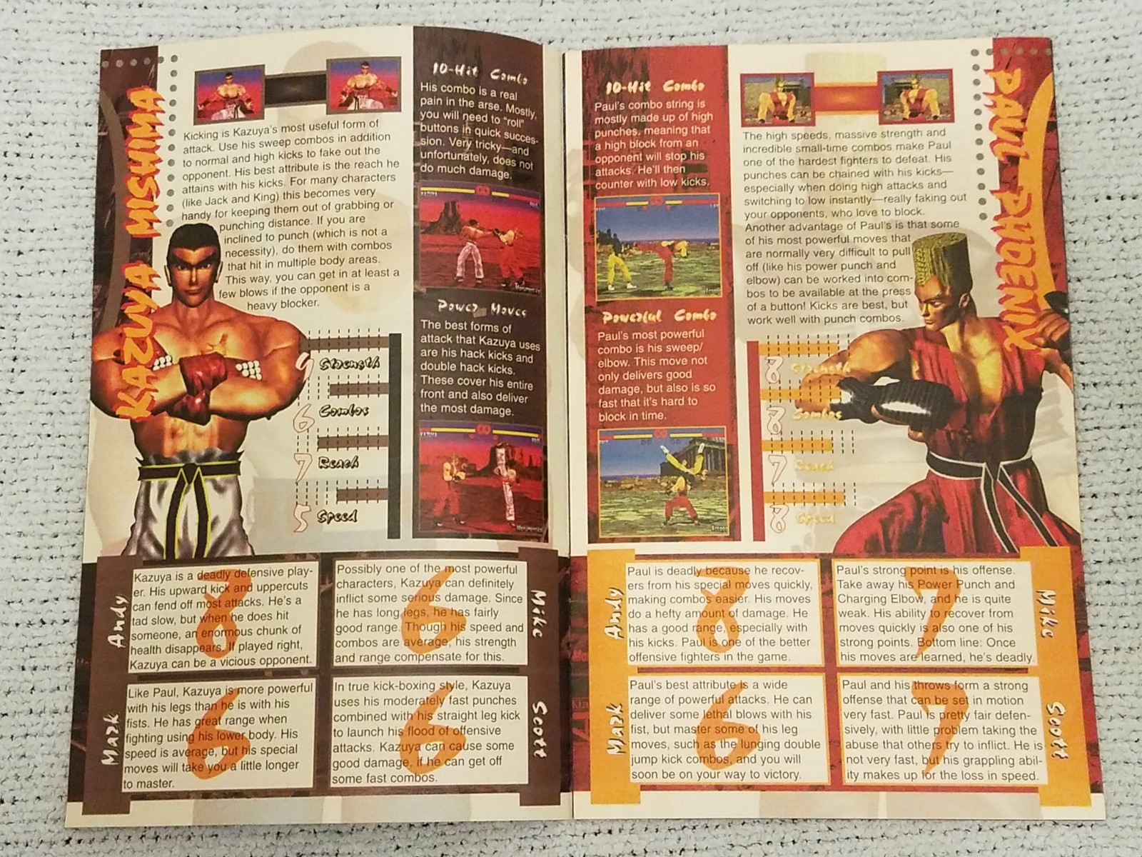 Tekken Strategy Guide EGM Electronic Gaming Monthly Pamphlet