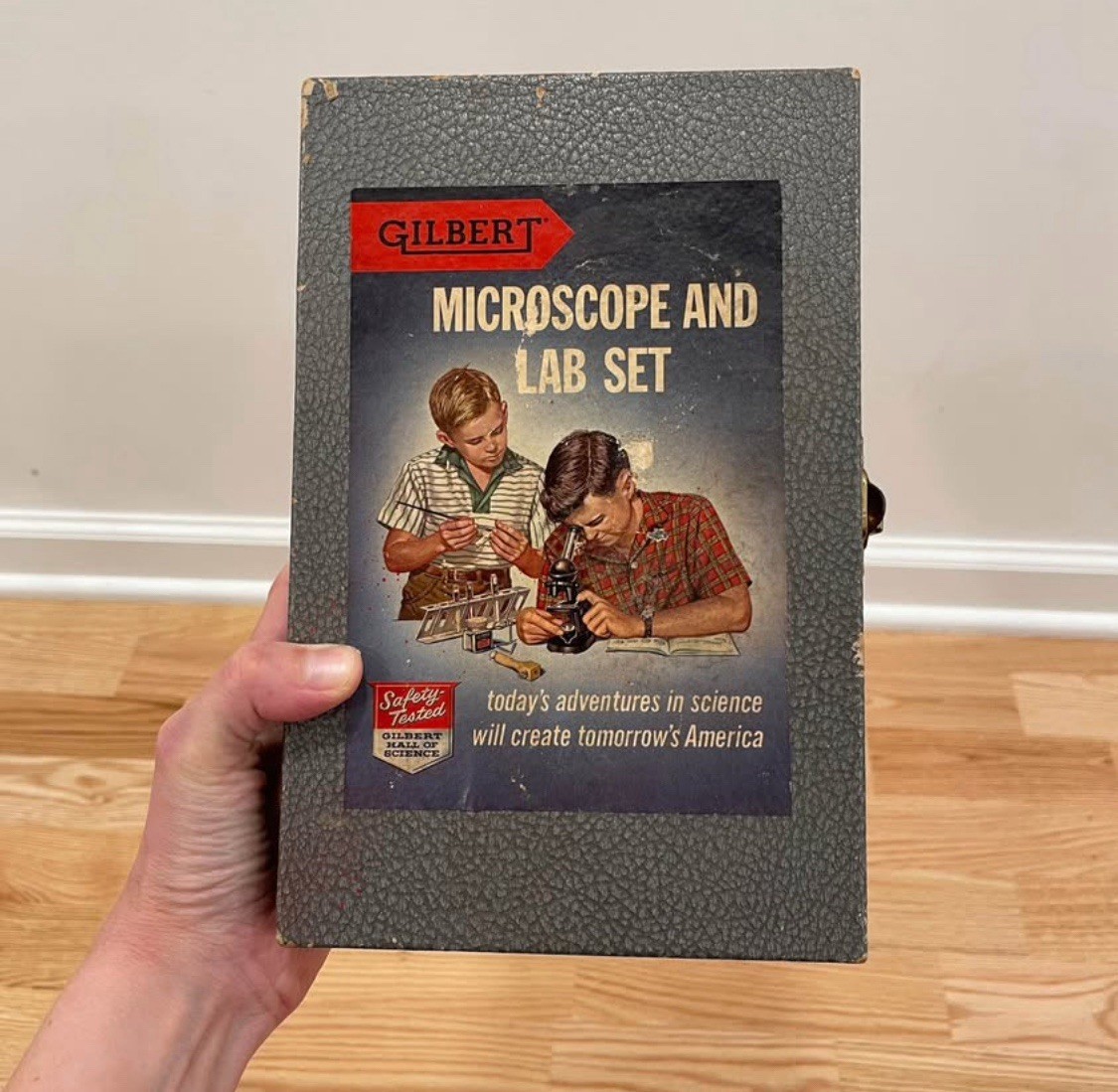 Vintage Gilbert Microscope And Lab Set