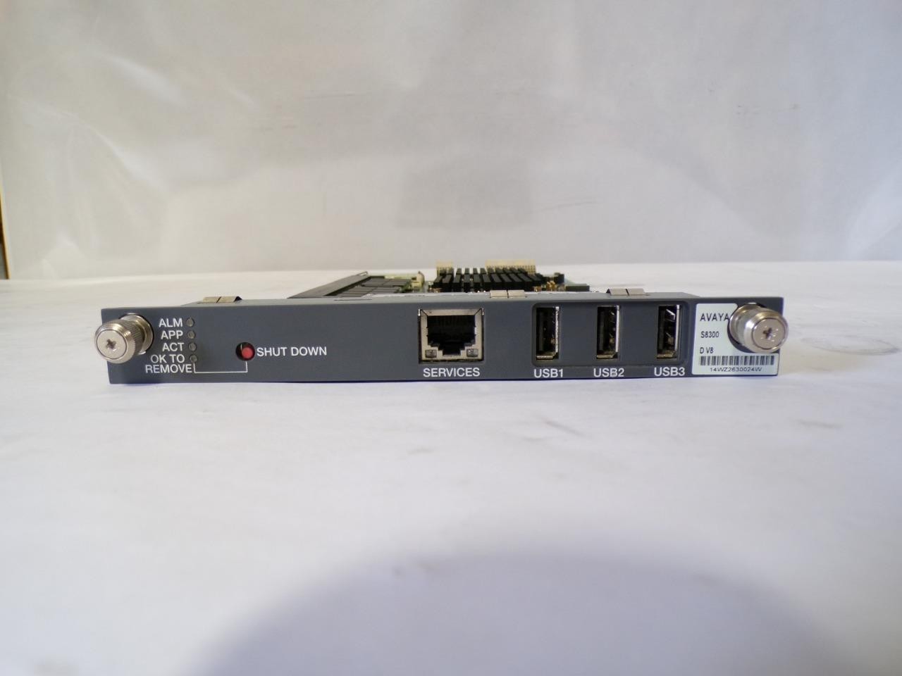 Avaya S8300D V8 Media Server Module Avaya G450 WITH Hard Drive & Card  (J978)