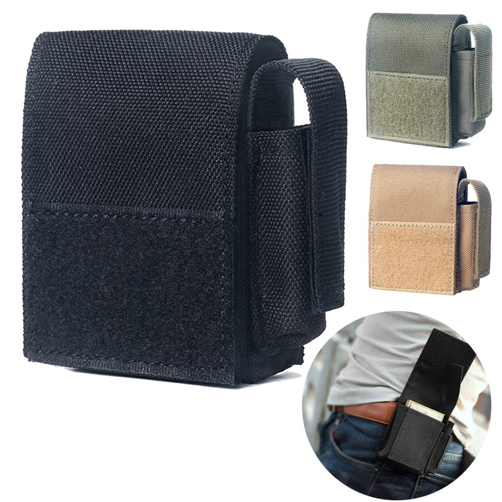 Tactical Molle EDC Small Utility Pouch Battery Cigarette Case Belt Waist Pack