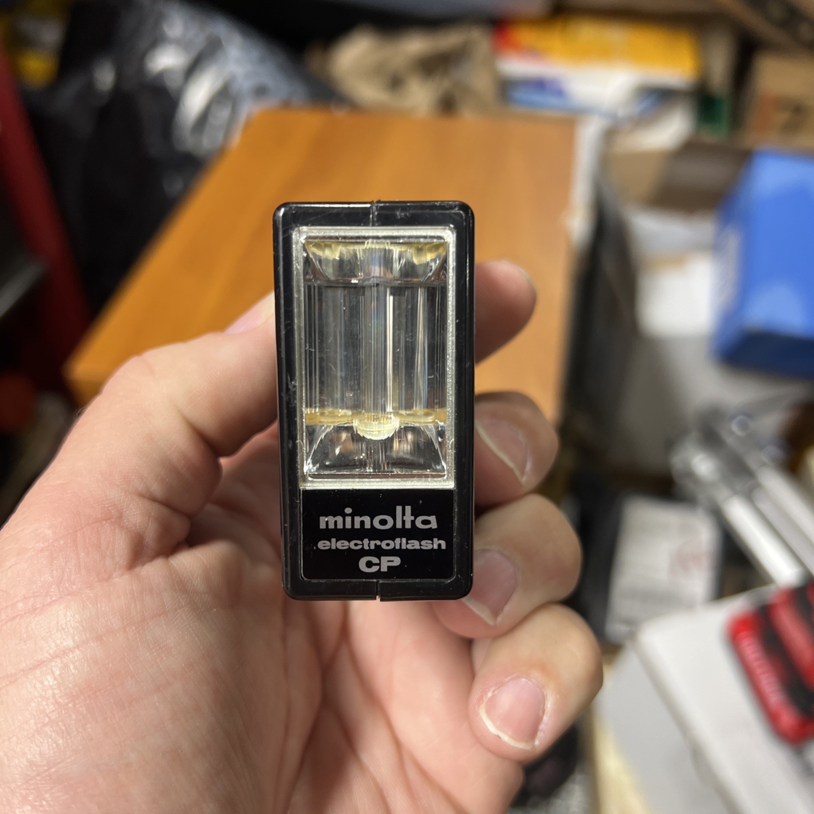 Vintage Minolta Electroflash CP Shoe Mount Flash Untested.