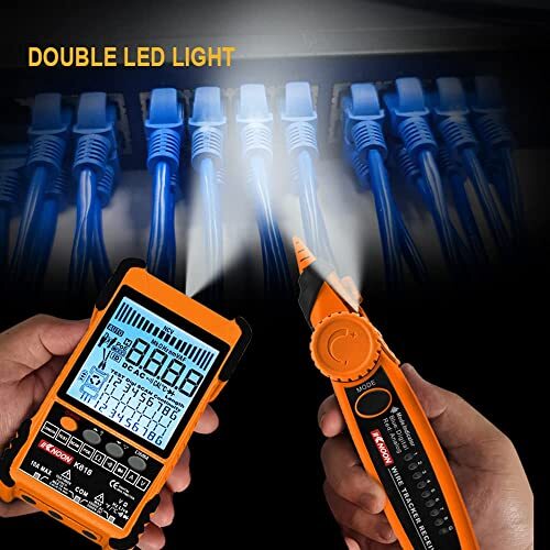 Netzwerkkabeltester, Multifunktions-POE-Kabeltester LCD-Display, Kabelpaarung