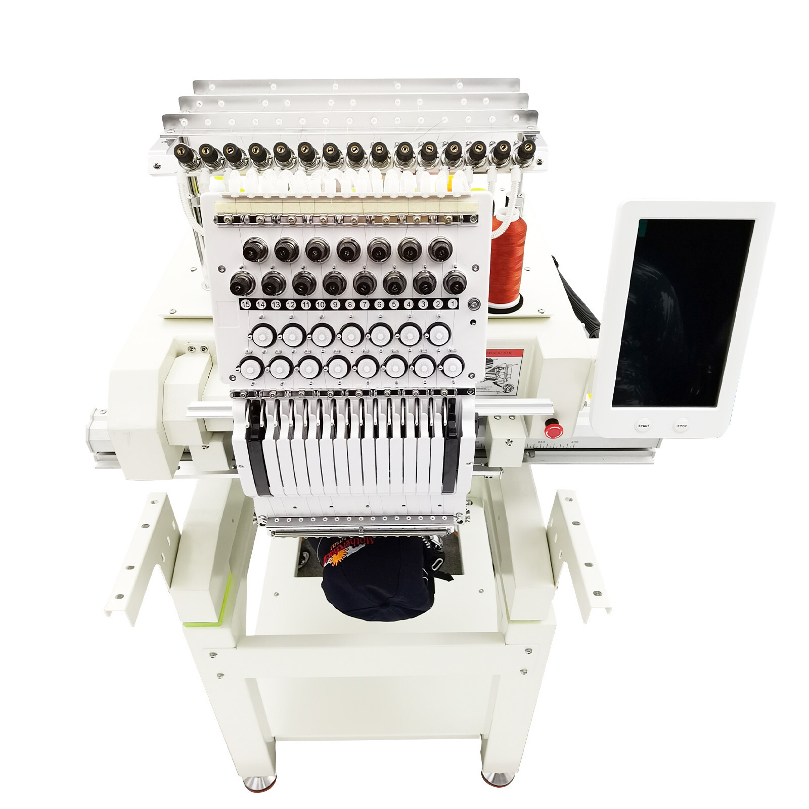 15-Needle Computerized Embroidery Machine 1000SPM Automatic Embroider 110-220V