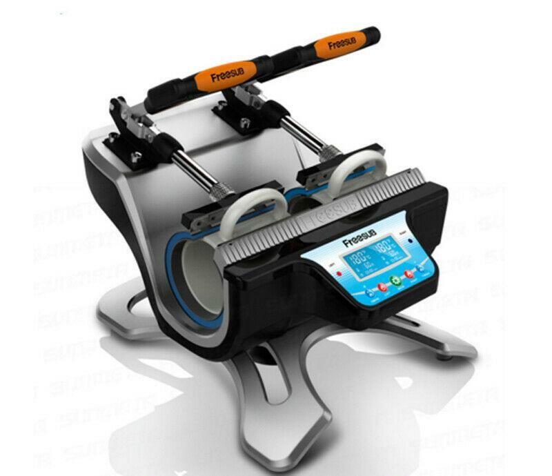 Double Station Mug Stamping Machine Sublimation Heat Press Machine Cup Embossor