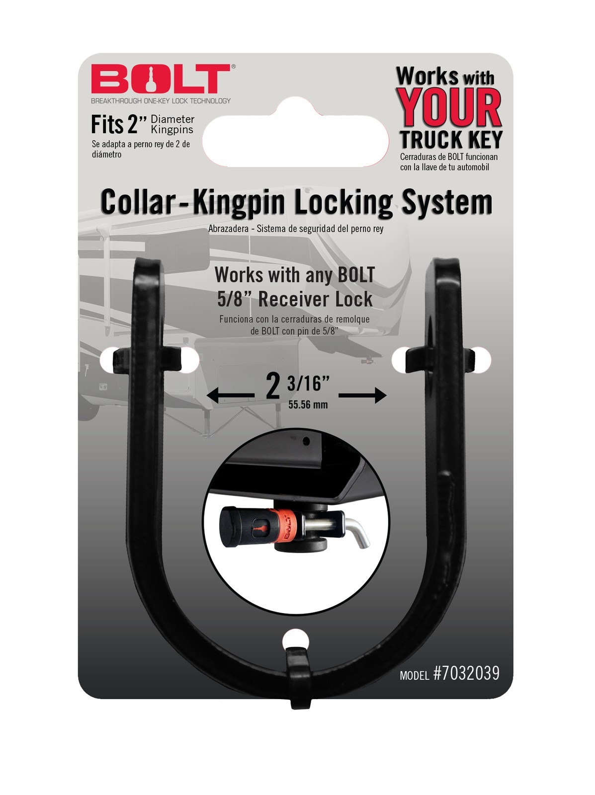 BOLT 7032039 Trailer Hitch Coupler Lock