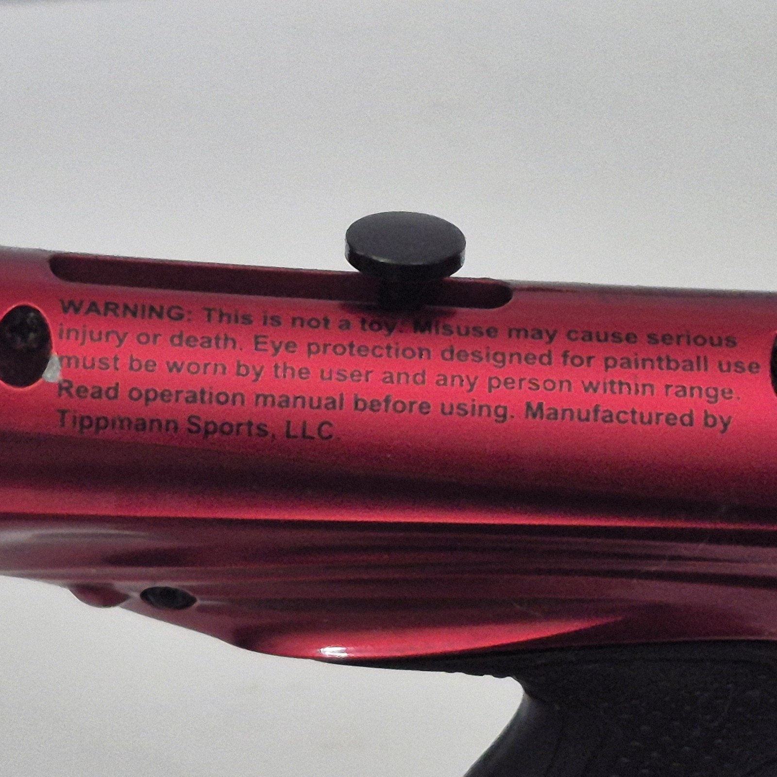 Tippman Gryphon Basic Paintball Marker Red Sport Game *Untested / As Is*
