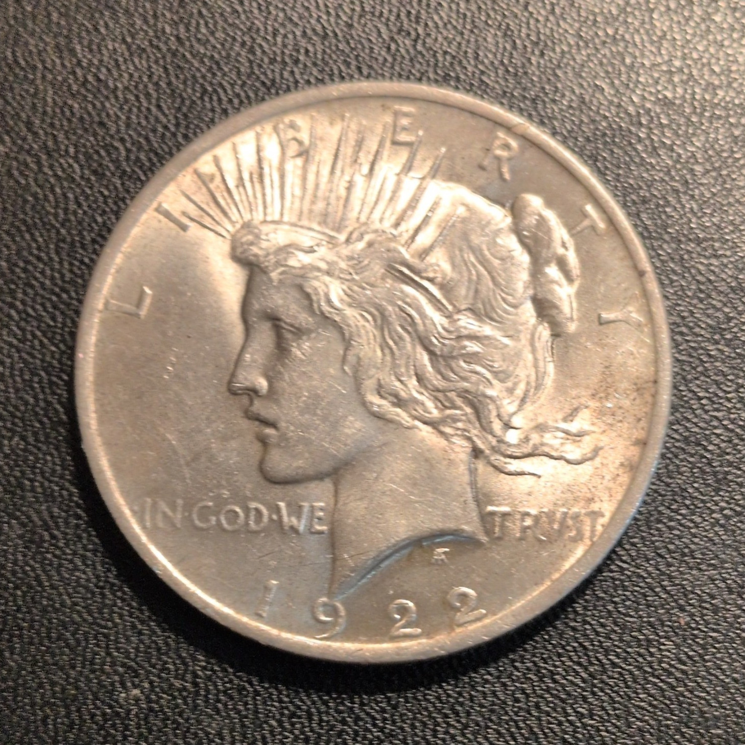 1922 Peace Silver Dollar $1 90% Silver Philadelphia No Mint Mark Business Strike