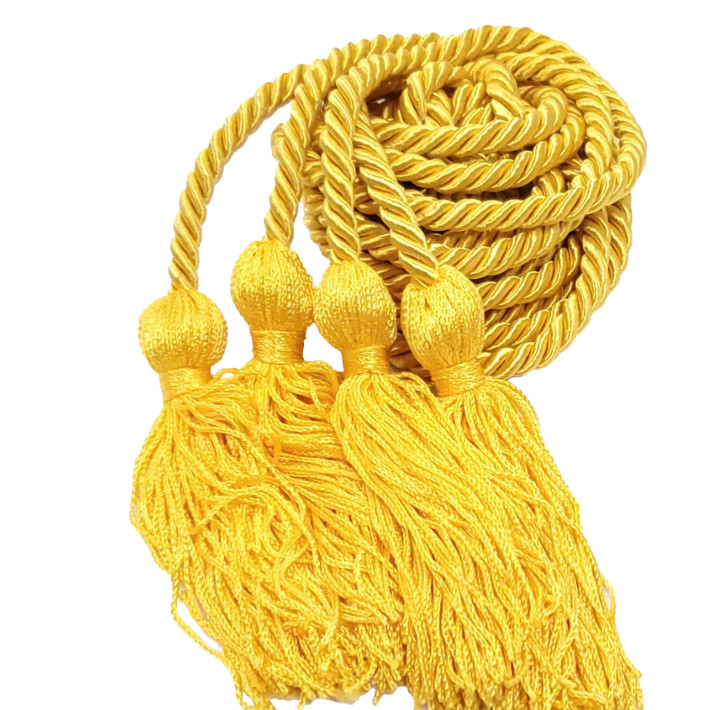 Graduation Single Honor Cord BRIGHT GOLD/YELLOW for High School & College