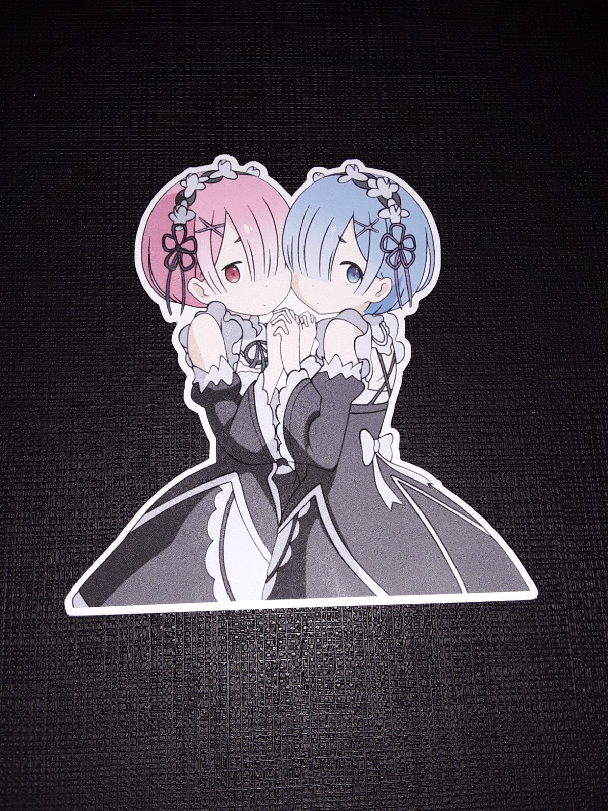 Rem & Ram from Re:Zero Glossy Sticker Anime Appliances, Walls, Windows!