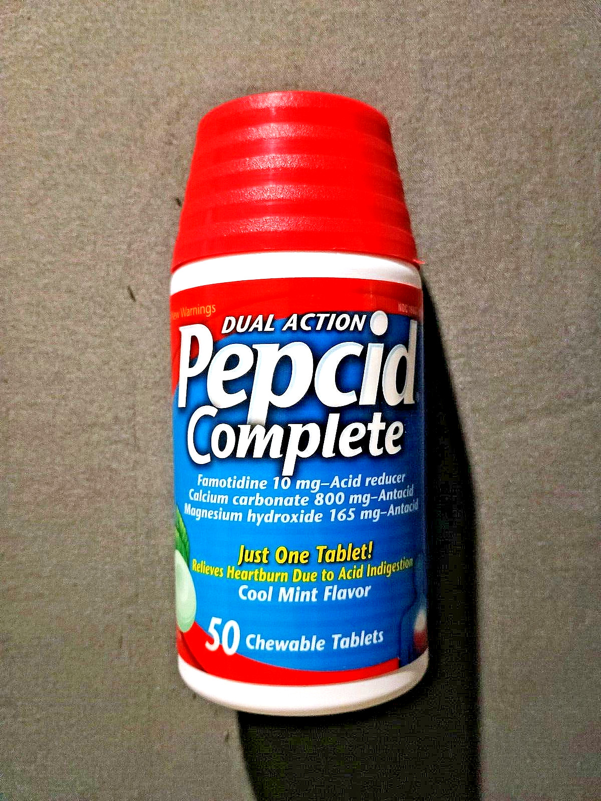 New Bottle Pepcid Dual Action Complete (Mint Flavor)