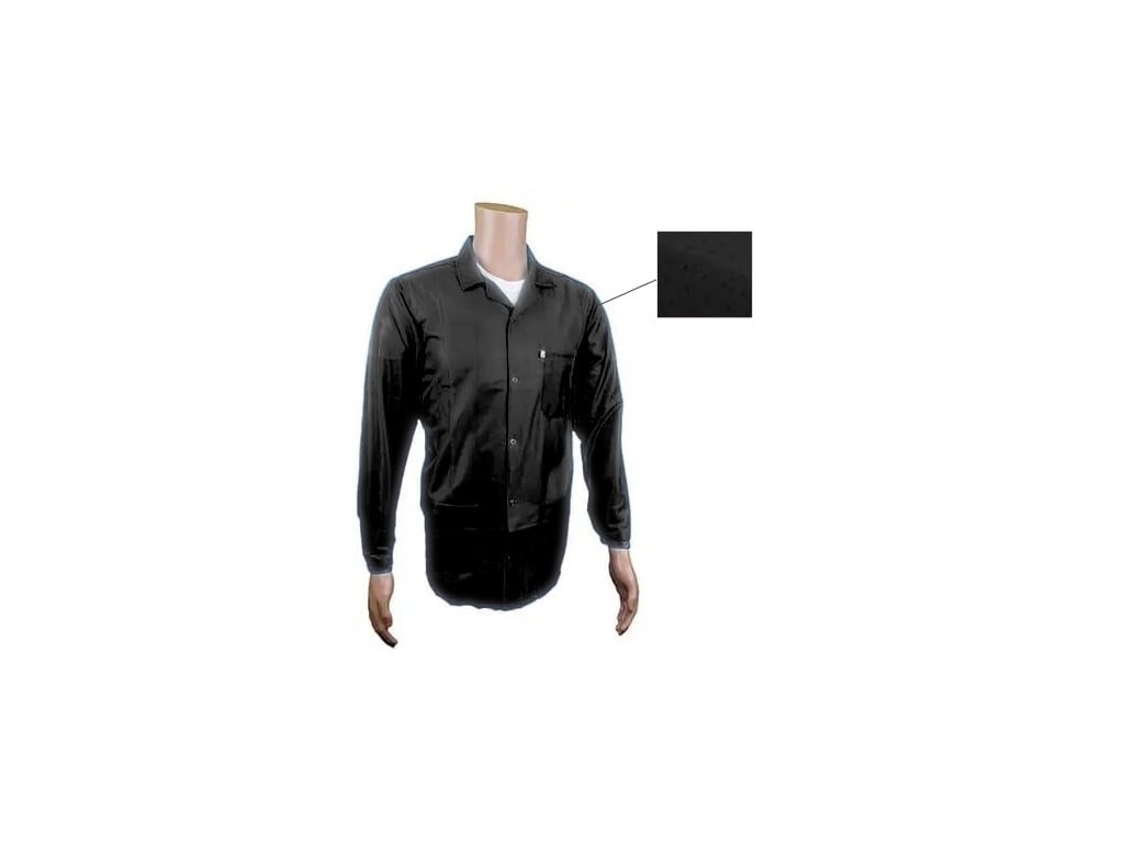 Transforming Technologies JKC9024SPBK - ESD Jacket, 3/4ths Length, Lapel Collar,