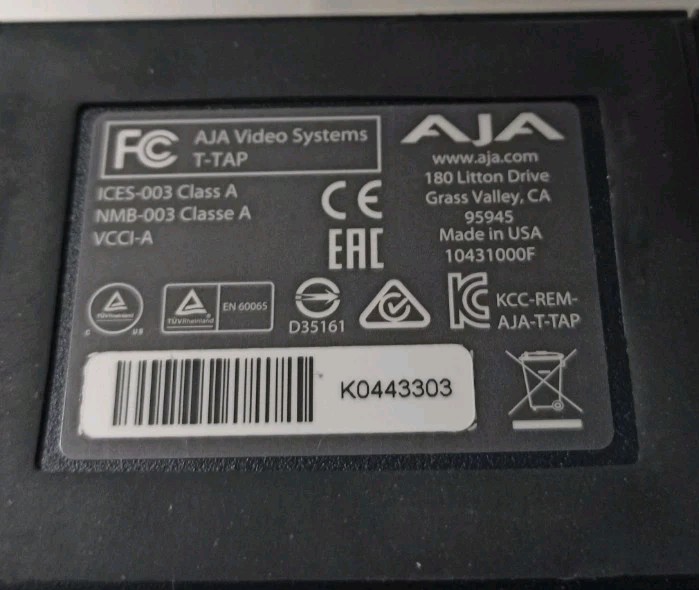 Thunderbolt 2 AJA T-Tap with HDMI & HD/SD-SDI Output