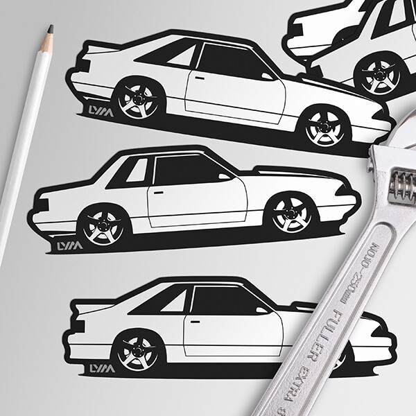 Fox Body Ford Mustang GT/Notch/LX Side Decal/Sticker