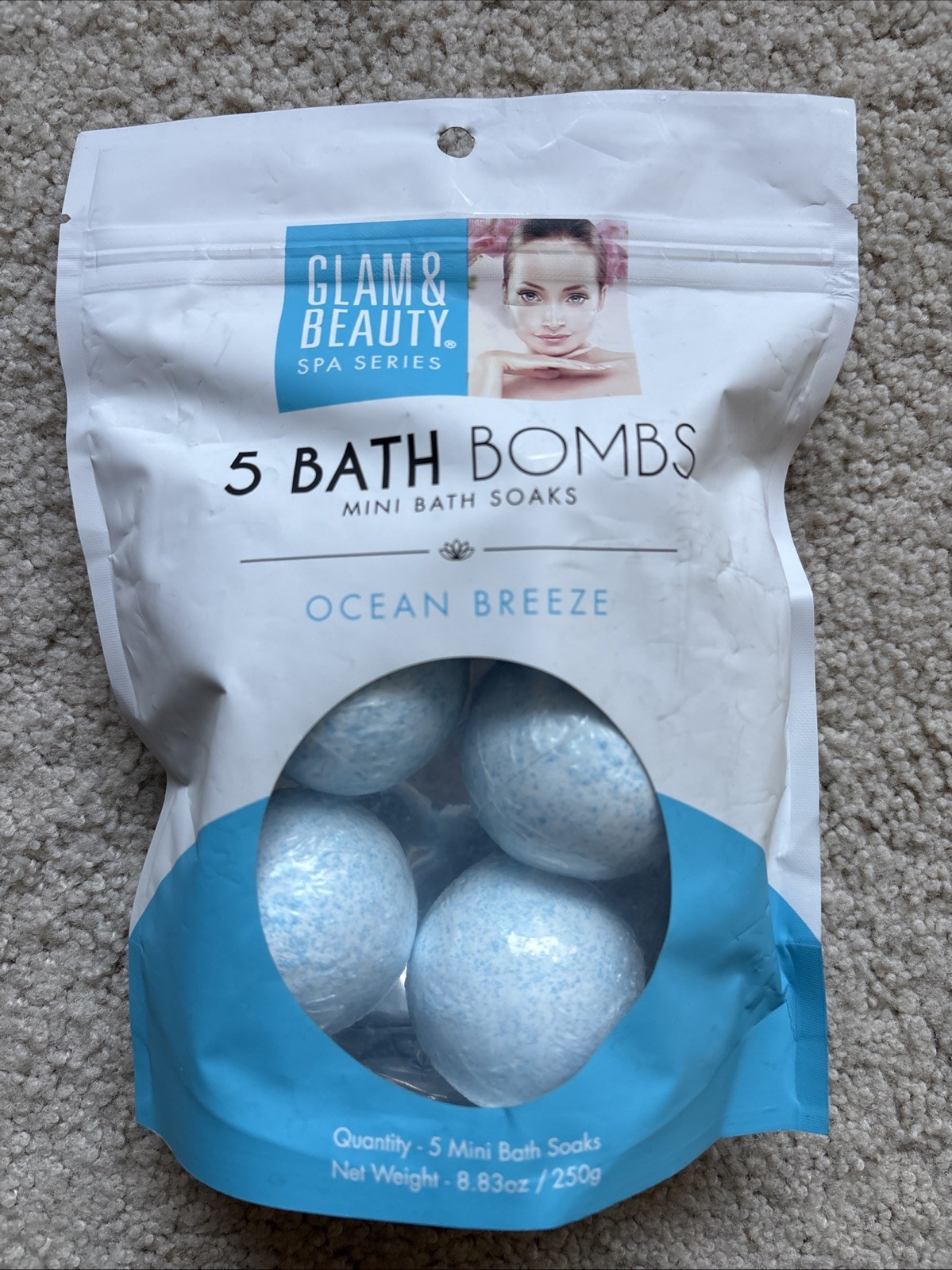 Glam & Beauty Spa Series BATH BOMBS OCEAN BREEZE