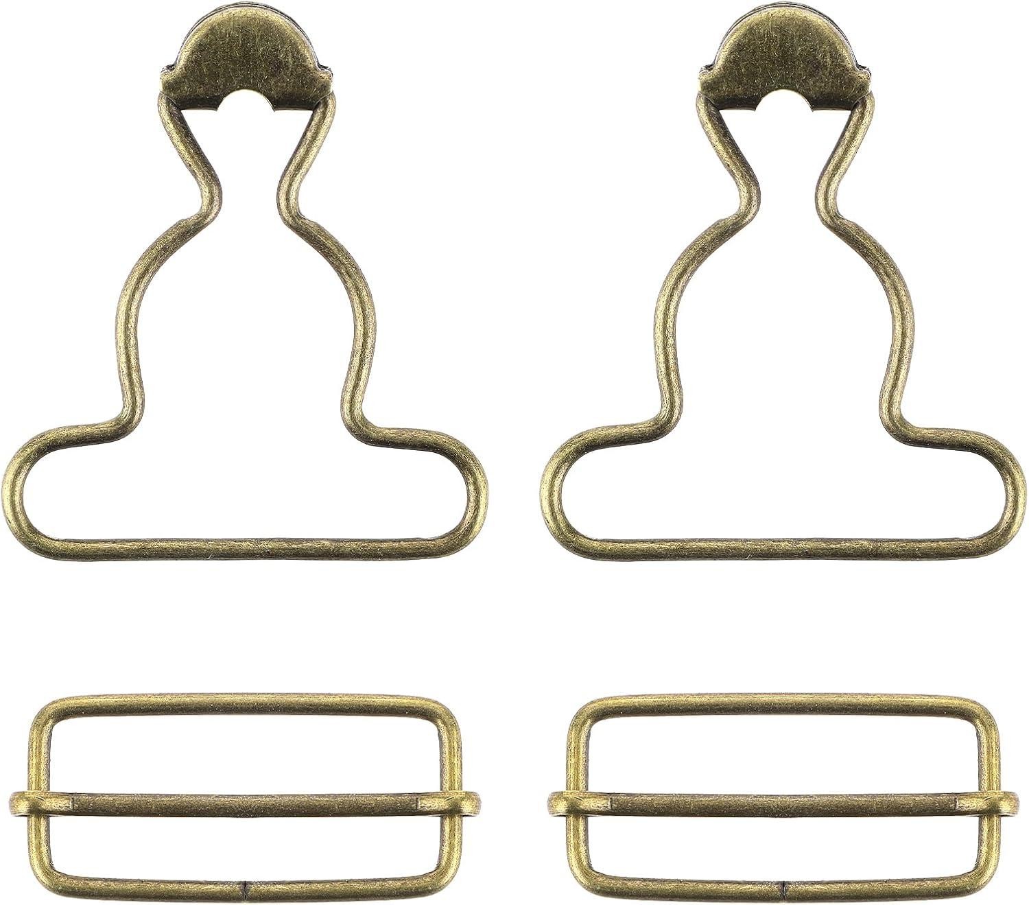 2 Pairs Overall Buckles Clips Replacement Dungaree Buckle Clips for Rompers Bib
