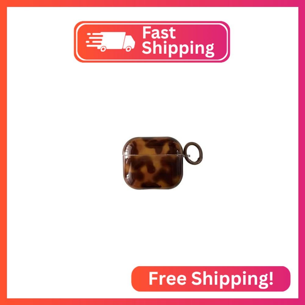 aaknhen Tortoise Shell Case for AirPods Pro 2nd Generation 2023/2022 Brown Cheet