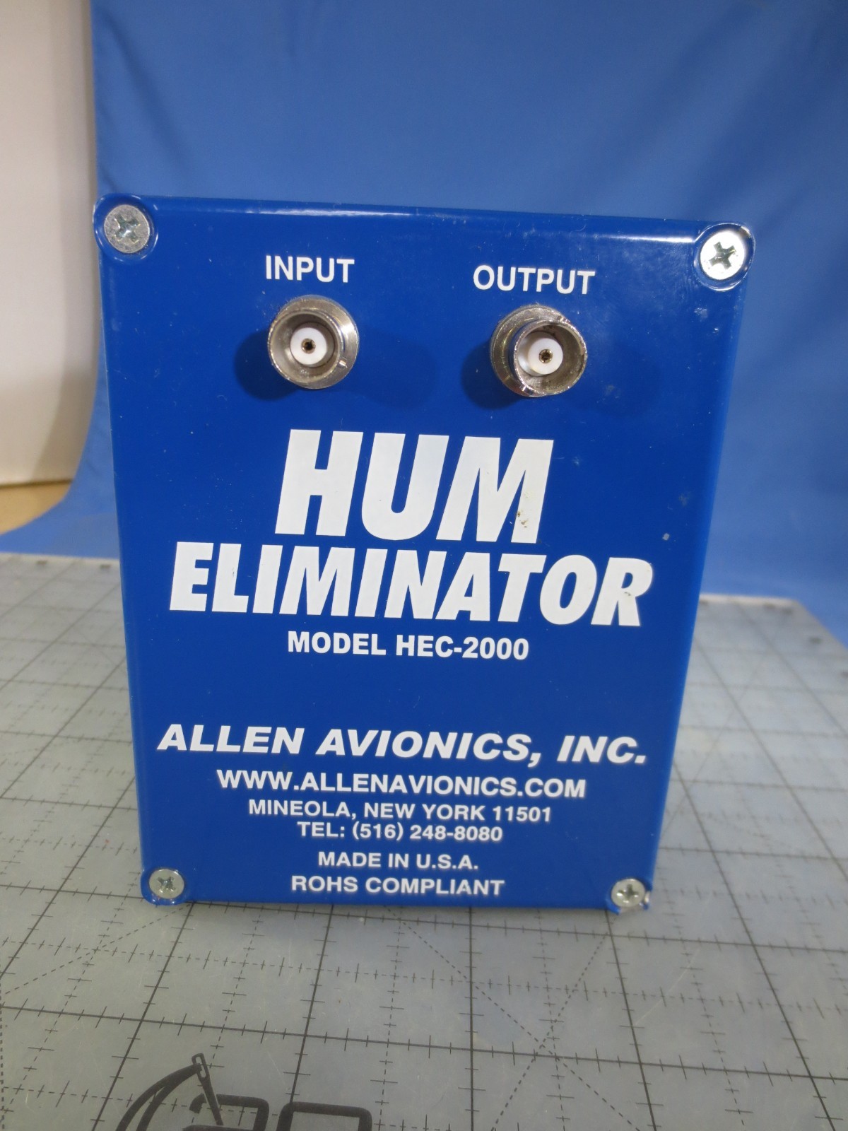 Allen Avionics Inc., Hum Eliminator HEC-2000 bandwidth (DC-30mhz)