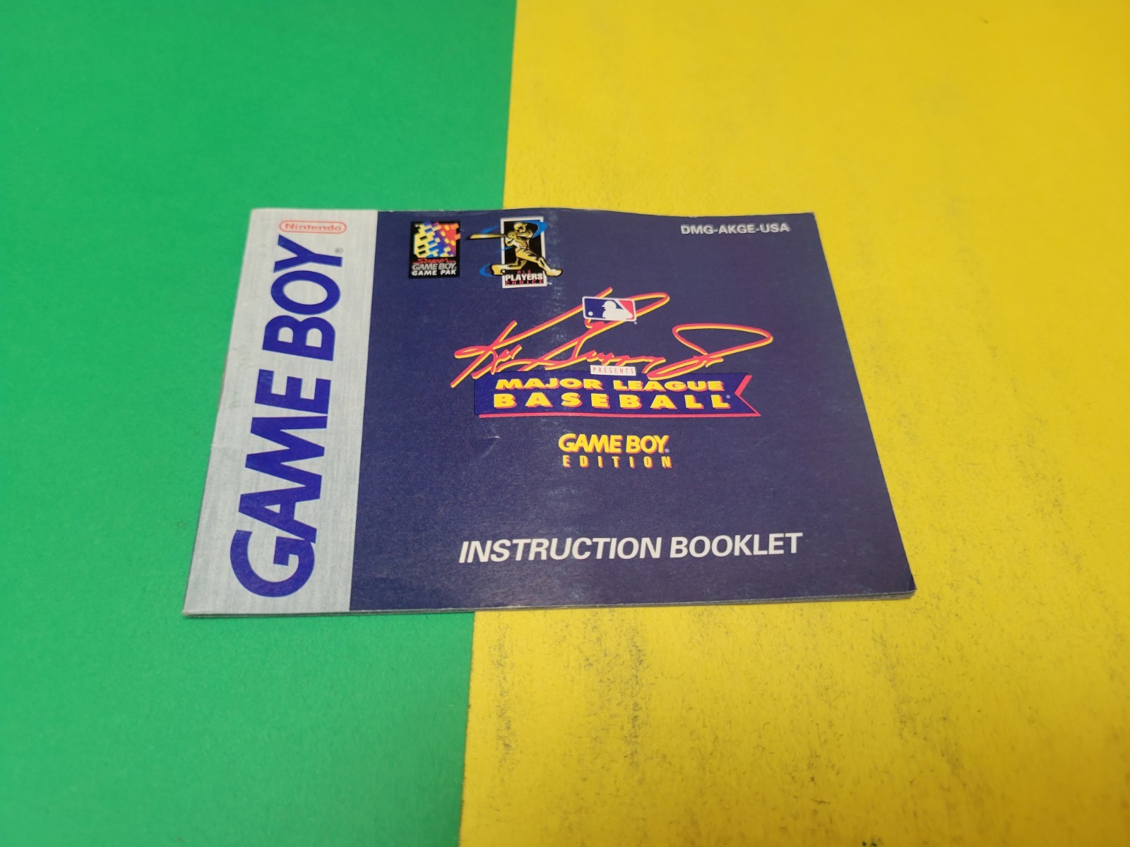 Ken Griffey gameboy Major League Baseball Manual Only