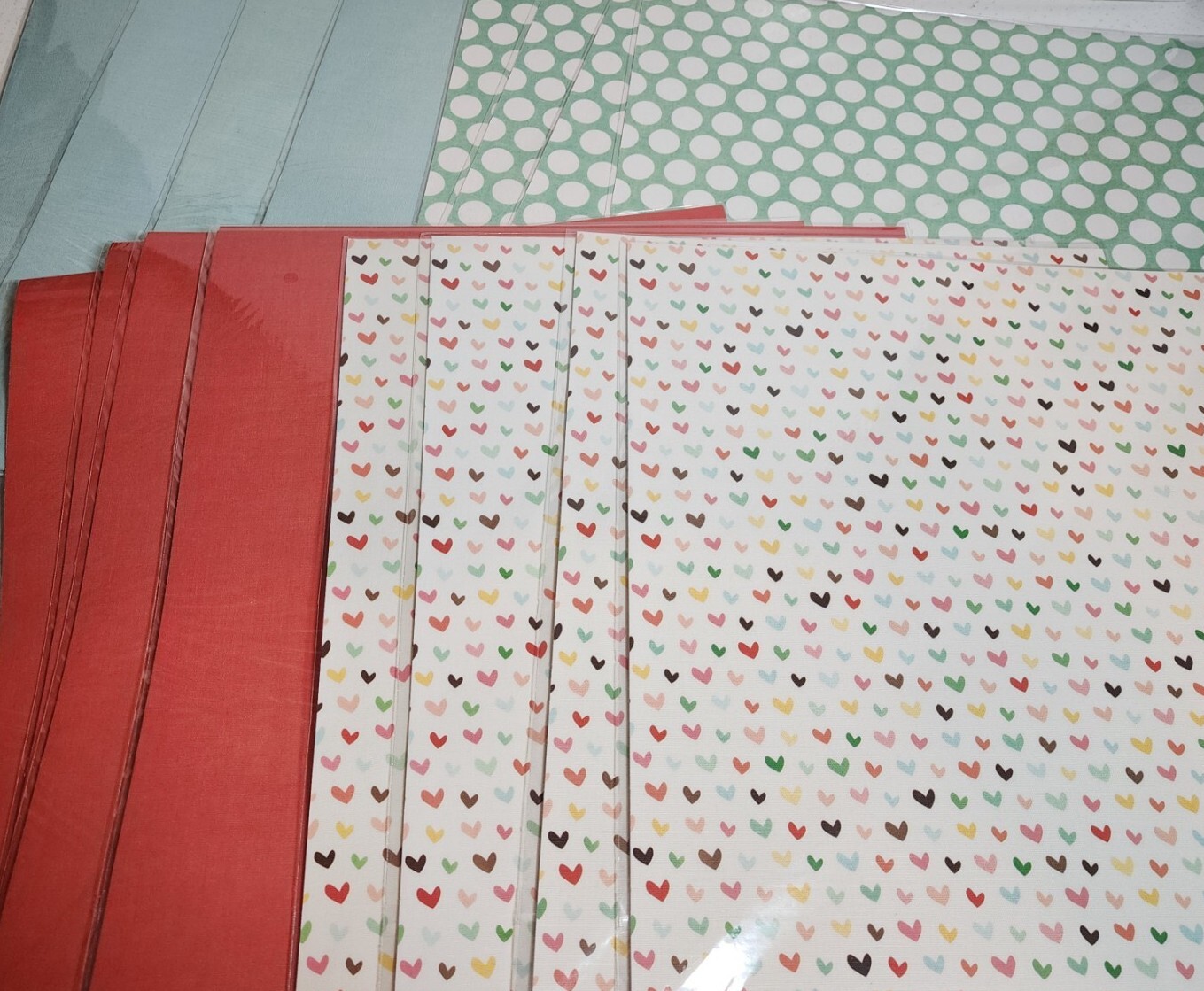 Fabric Adhesive Scrapbook paper Sheets 12x12  - 16 SHEETS