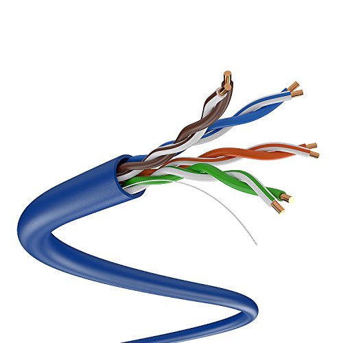 CAT5e 500FT 4/UTP ETHERNET LAN CABLE 350MHZ BULK BOX RJ45 NETWORK WIRE Blue