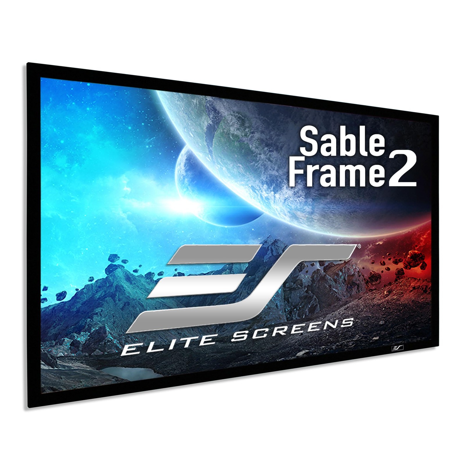 Elite Screens Sable Frame 2, 115-Inch Fixed Frame Screen, 16:9 8K/4K Ultra HD