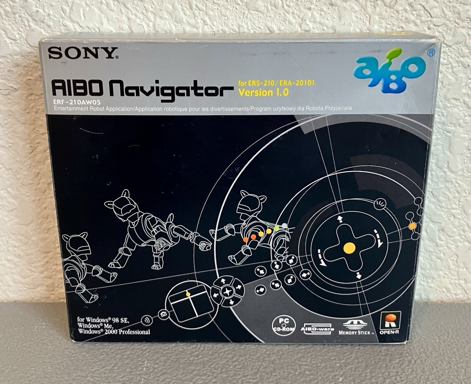Aibo Navigator Aiboware- With Box ERF-210AW05 ERS-210 Software