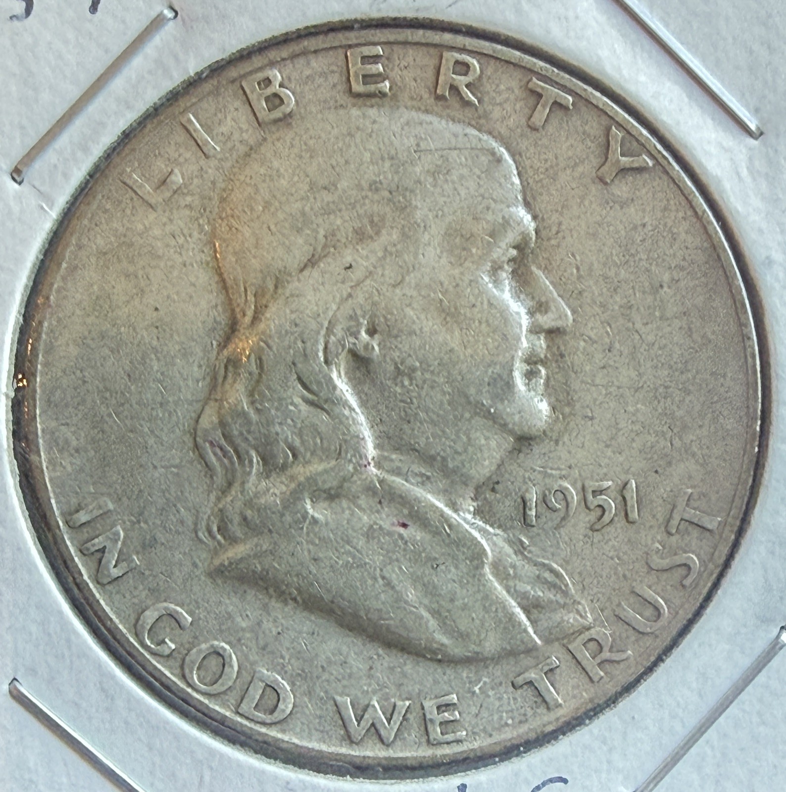1951-S Franklin Half Dollar - 90% Silver - (3-7)