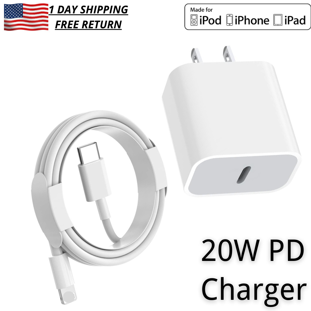 New Fast Charger Cable For iPhone 14 13 12 11 Pro Max USB-C Adapter PD Cord lot