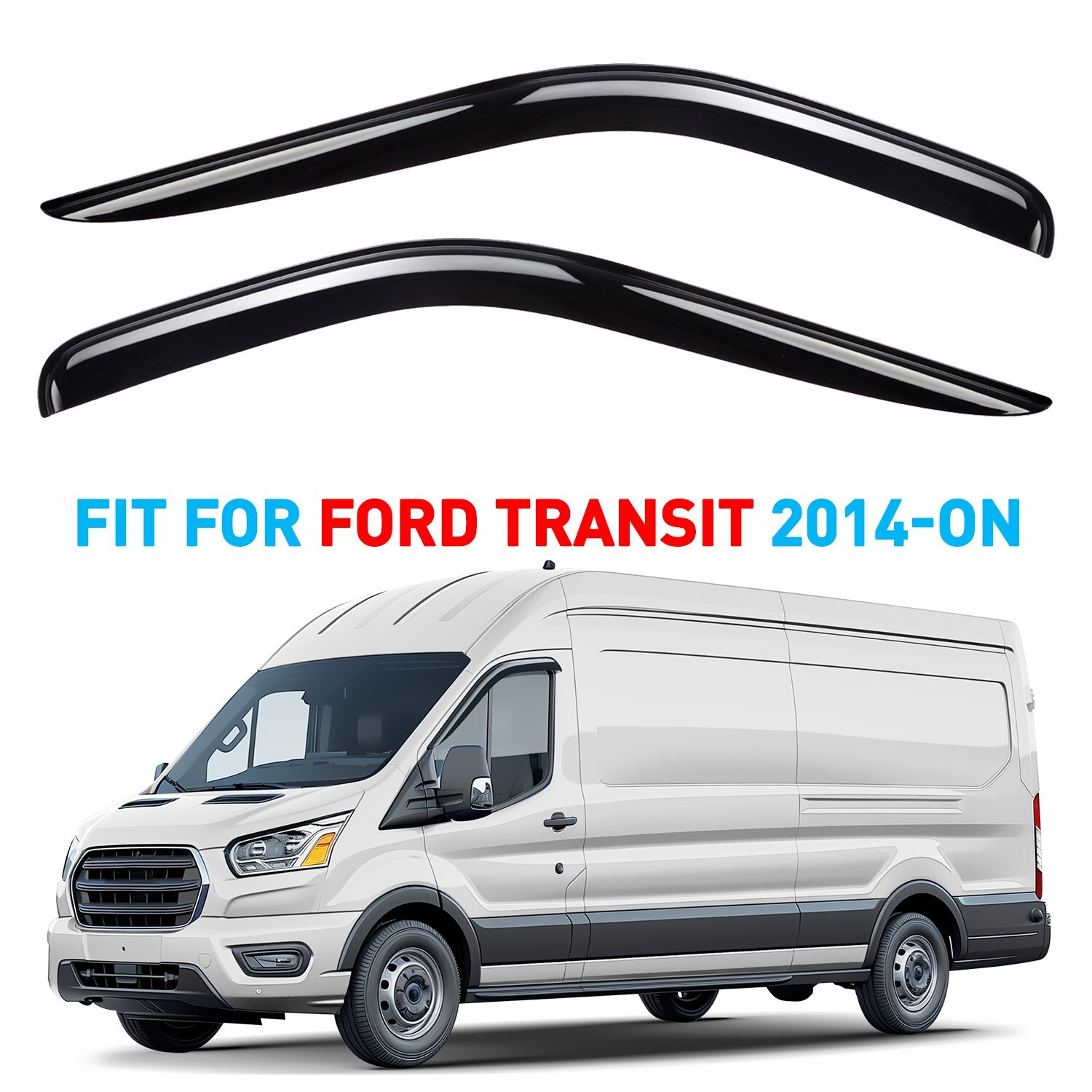 Rain Guards Vent Visors Shade for 2014-2025 Ford Transit
