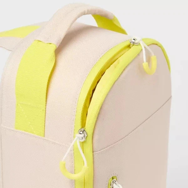 SUN SQUAD 6 CANS/4.5QT SOFT SIDED COOLER - BEIGE / YELLOW