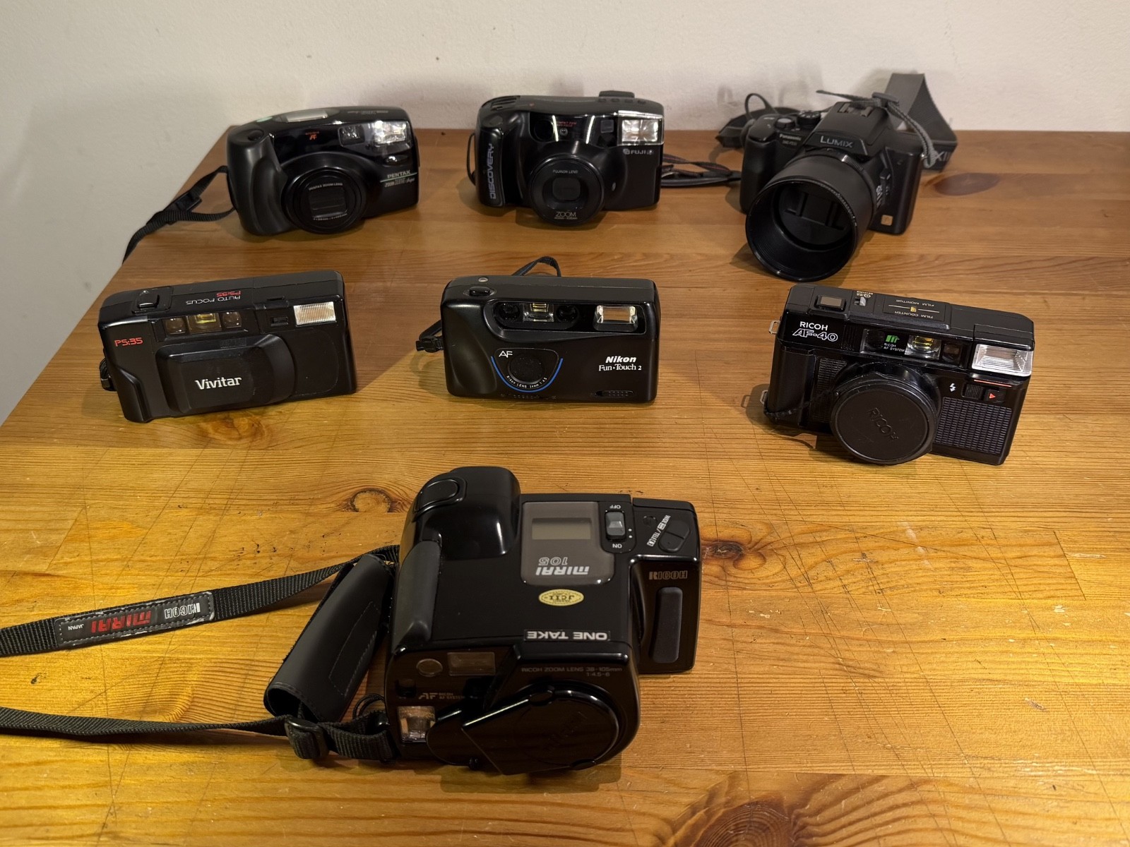 Lot of 35mm Point and Shoot 35mm Cameras and One Digital Camera