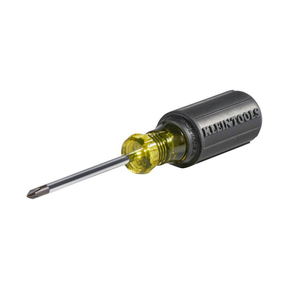 Klein Tools 603-3 3-Inch Round Shank No.1 Profilated Phillips Tip Screwdriver