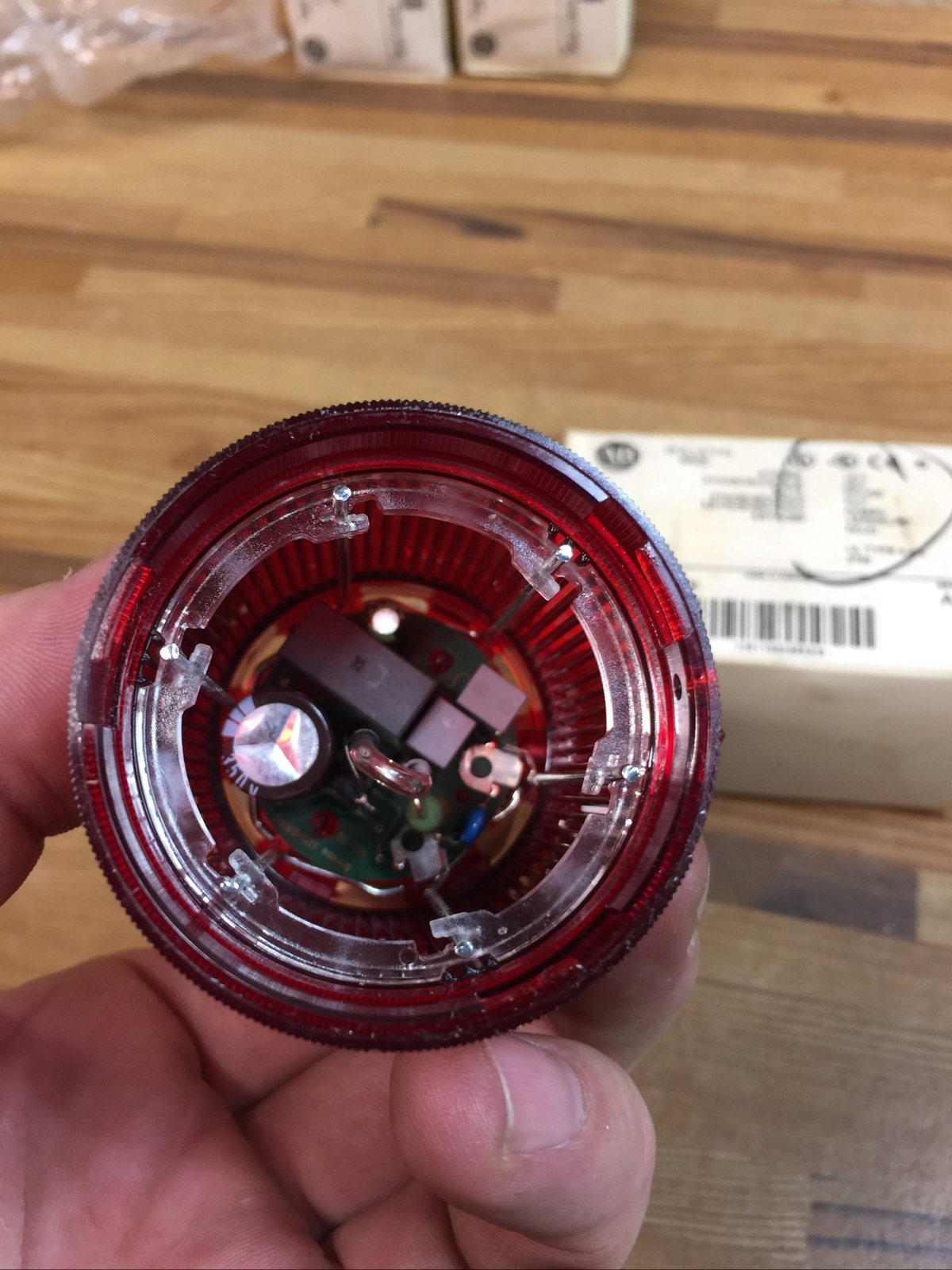 NEW ALLEN-BRADLEY 855E-10BR4 50MM STACK LIGHT RED STROBE LIGHT MODULE 120VAC